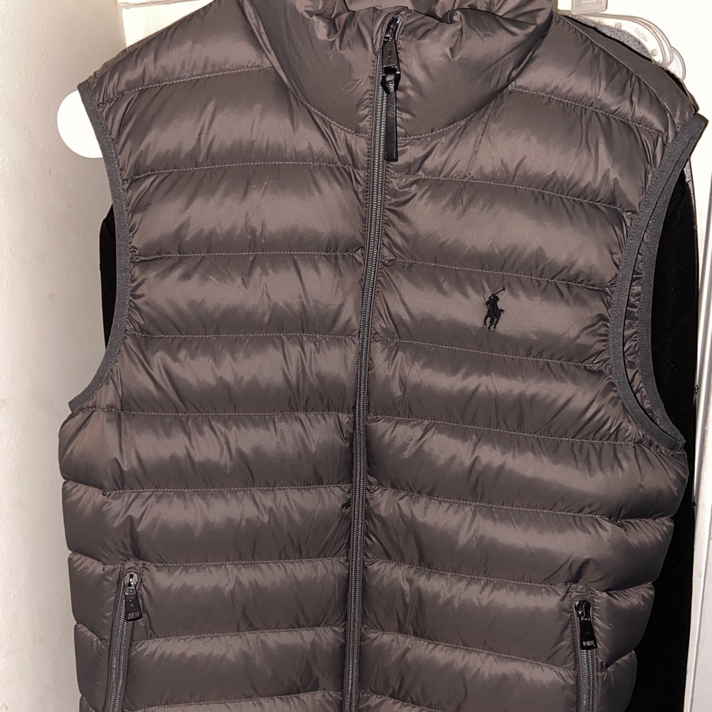 Polo Mens Pony Logo Down Puffer Vest